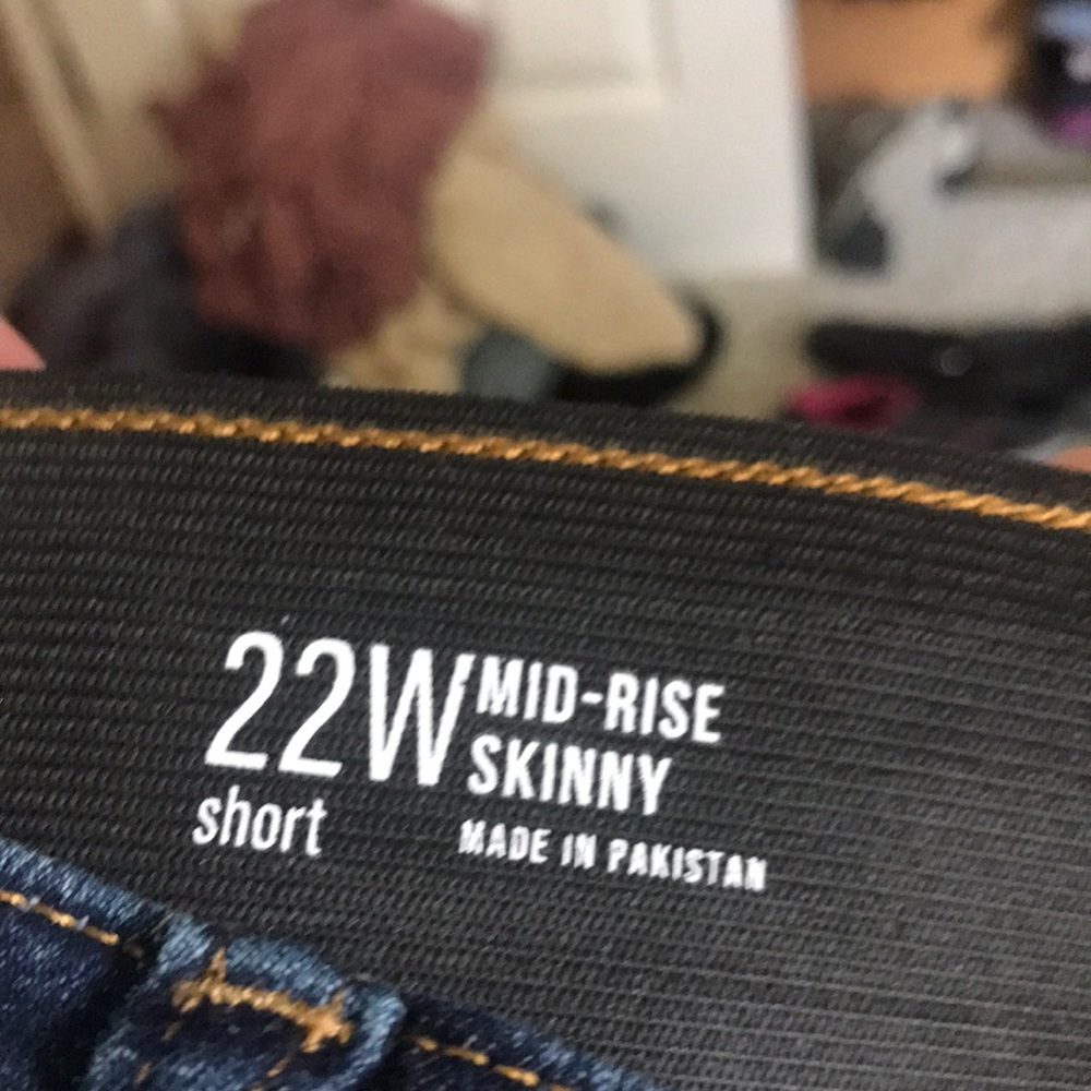 Dark denim jeans